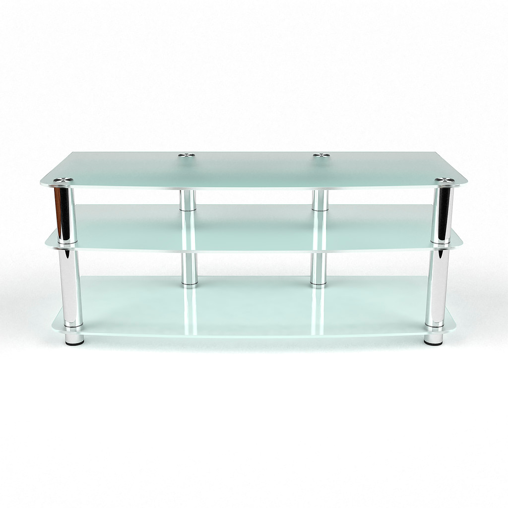 Скляна тумба під телевізор Сигнал + Матова