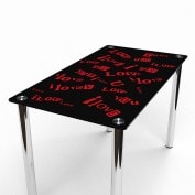 Стіл скляний для кухні С любов'ю Еко