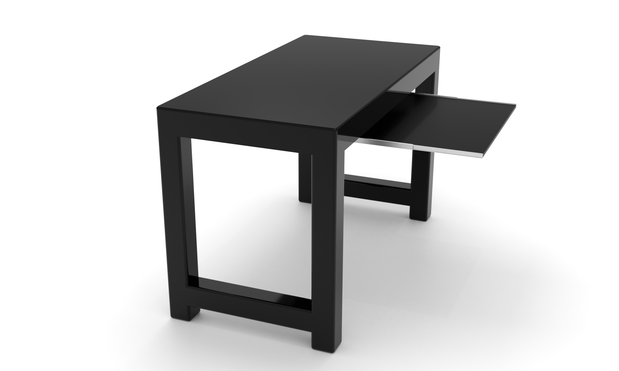 Скляний комп'ютерний стіл Ріоха black +
