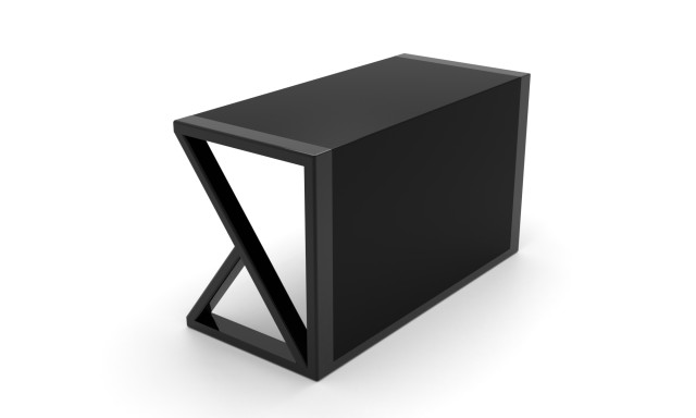 Скляний комп'ютерний стіл Тревон black