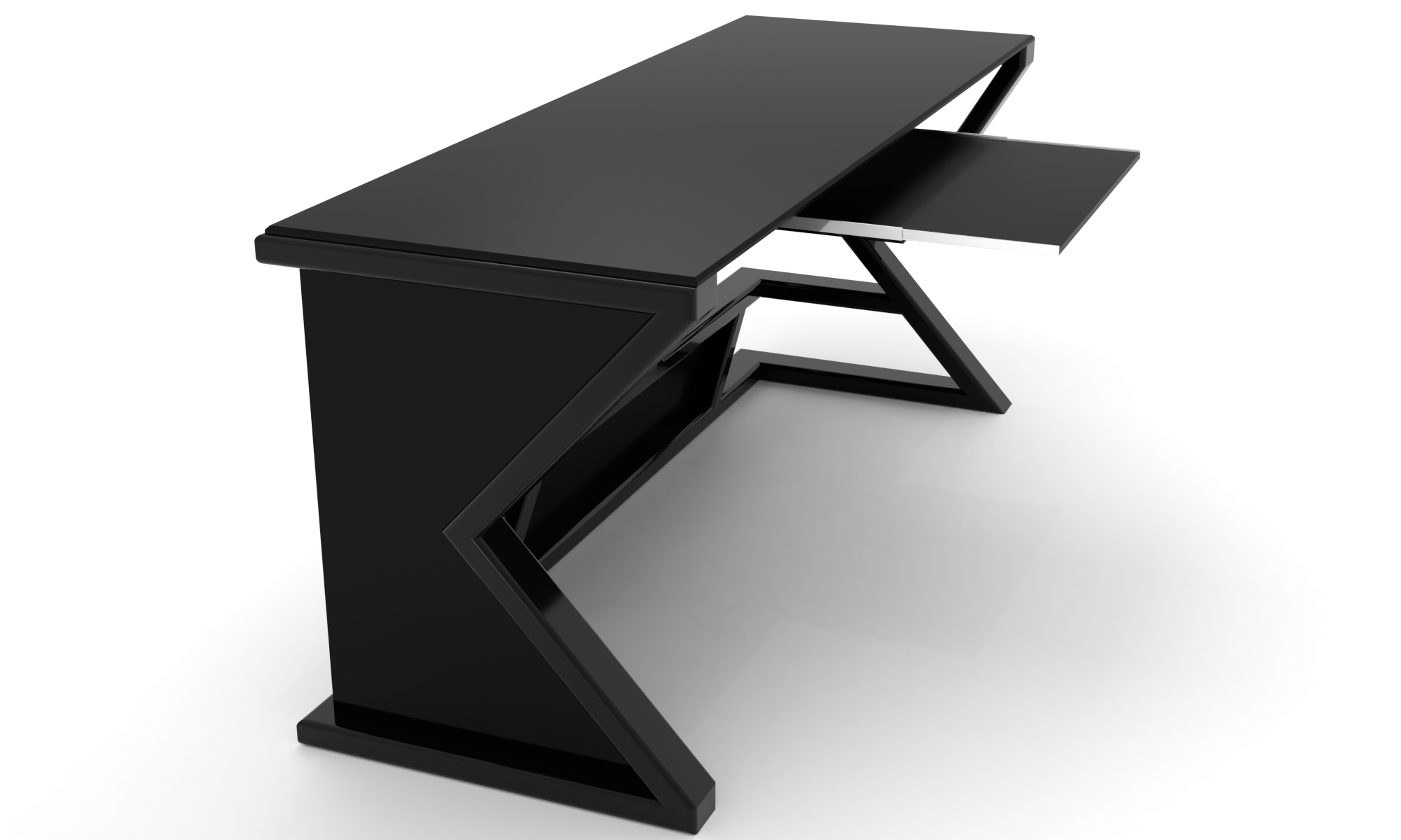Комп'ютерний стіл Манстон black +. БЦ стол