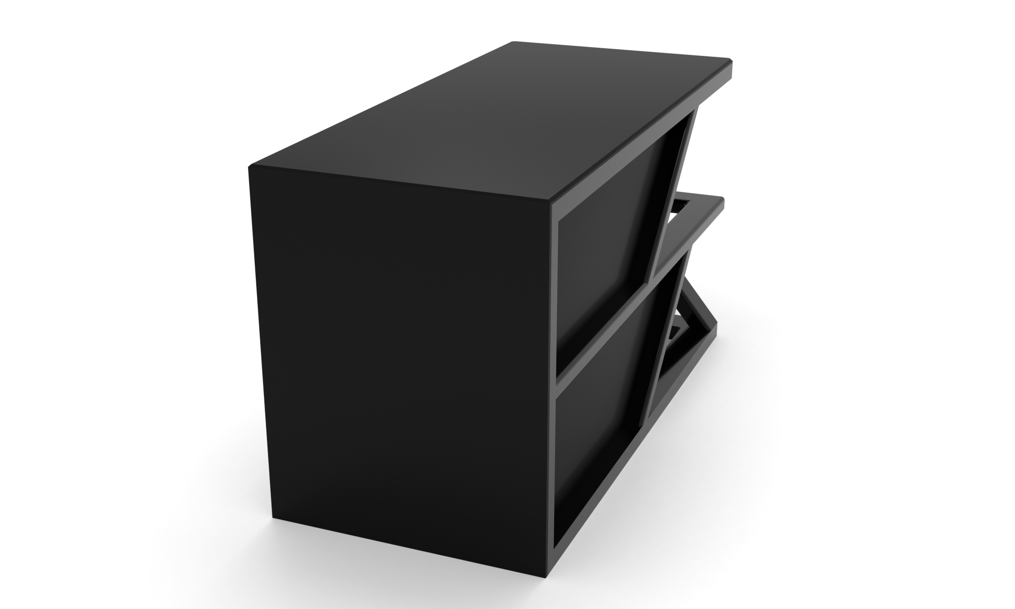 Скляний комп'ютерний стіл Мадерс black. БЦ стол