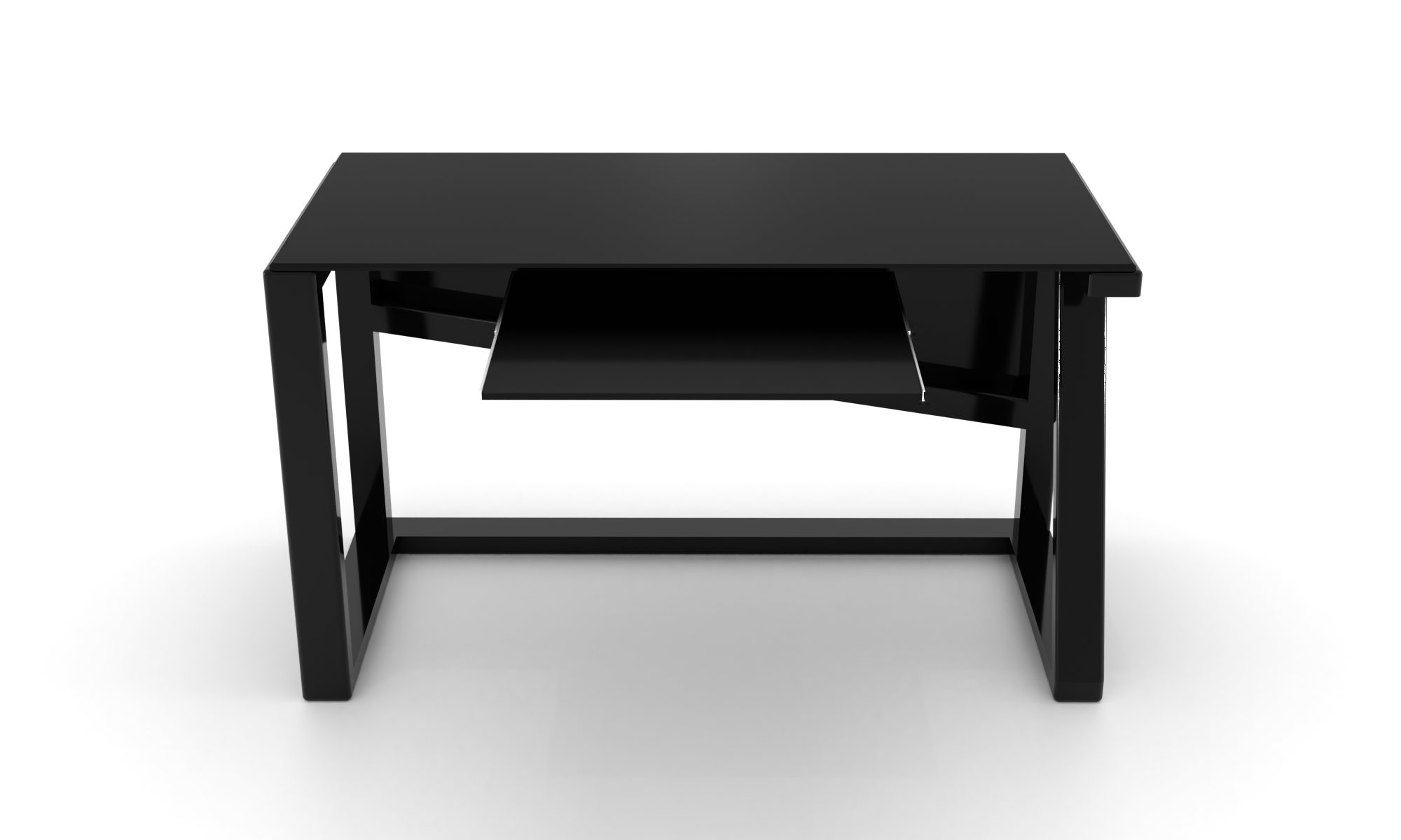 Скляний комп'ютерний стіл Мальмо black +