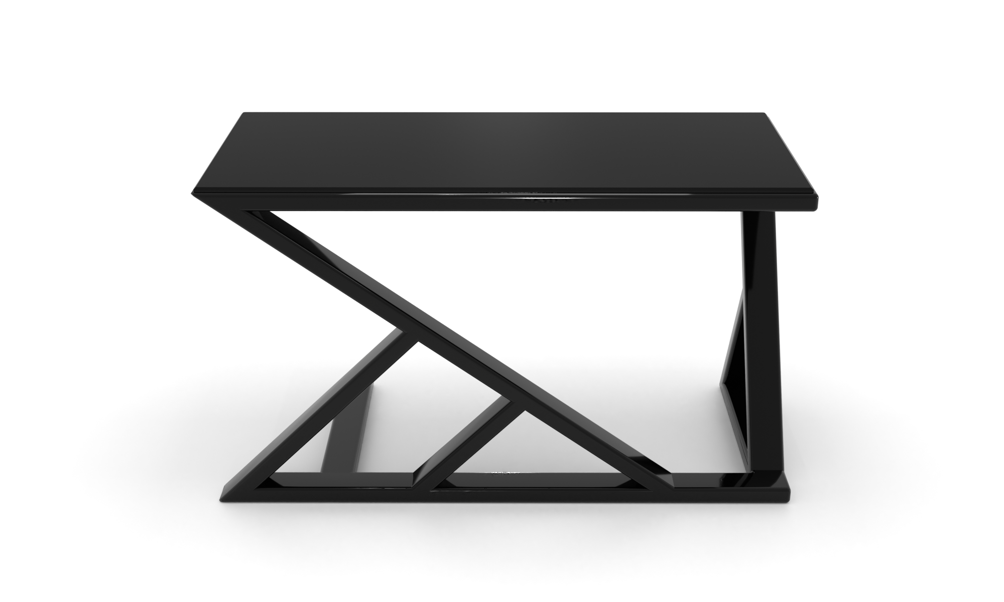 Скляний комп'ютерний стіл Сантор black