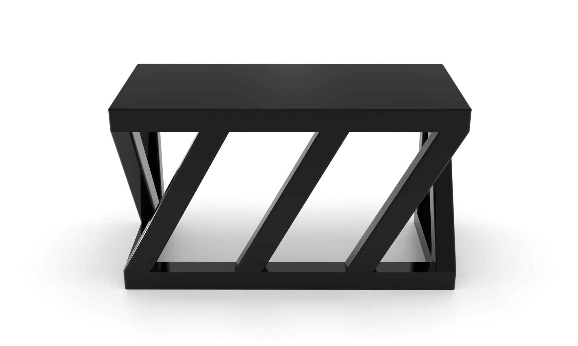 Скляний комп'ютерний стіл Сона black. БЦ стол